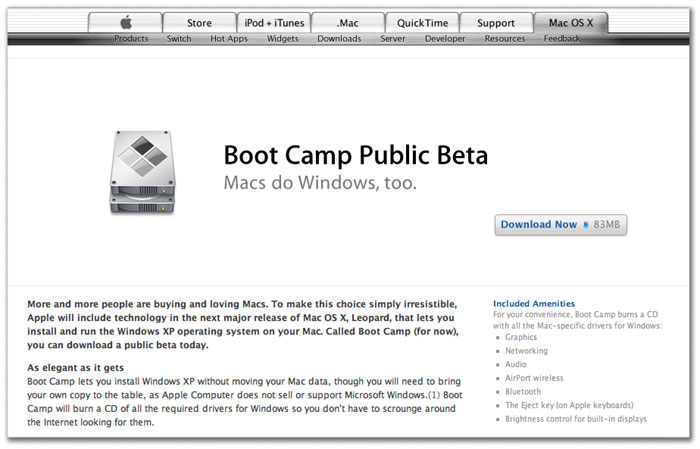 Download Bootcamp For Mac Os X